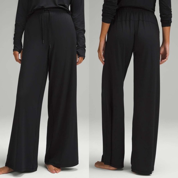 NWT Lululemon Modal High-Rise Wide-Leg Lounge Pant‎ Misty Shell MYSH RARE!! - Picture 1 of 16